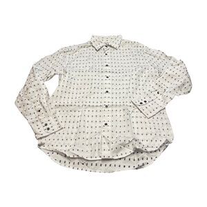 Express Shirt Men's Large Diamond Modern Fit Classic Long Sleeve Button-Up